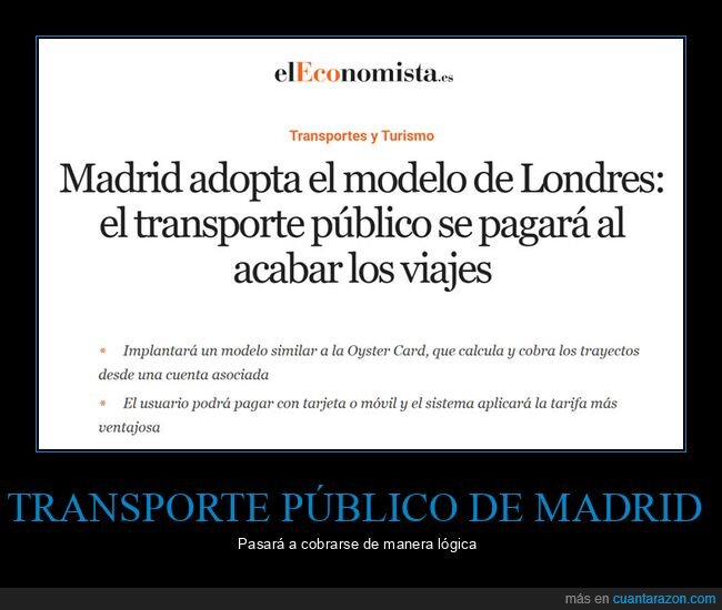 transporte público,madrid,cobrar
